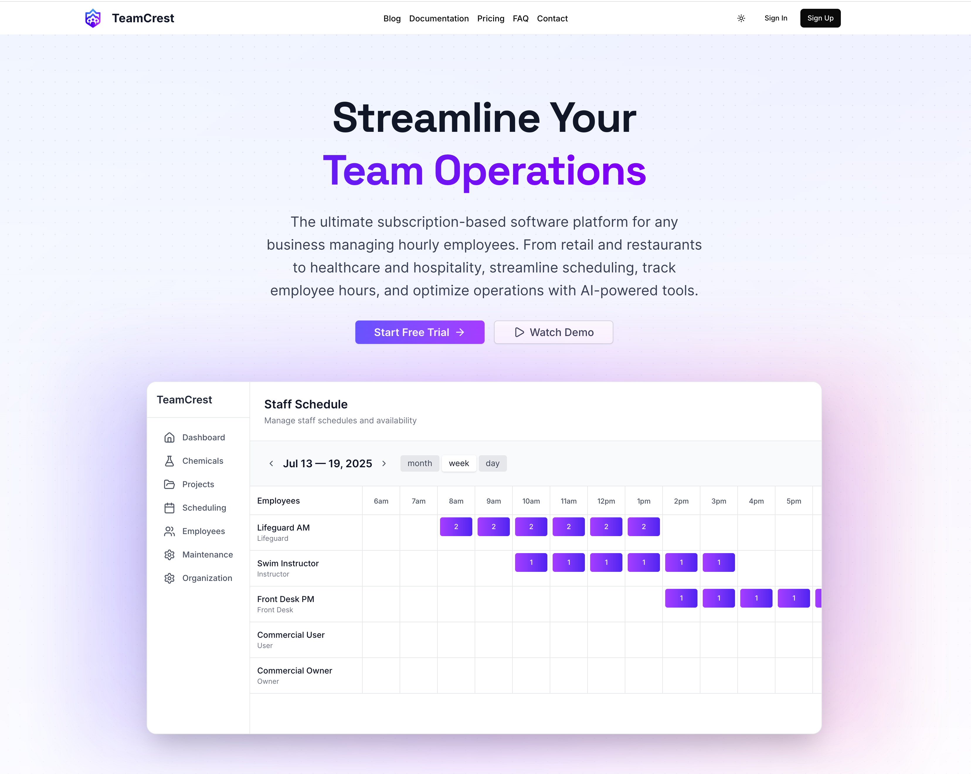 TeamCrest – AI-Enhanced Employee Management & Scheduling